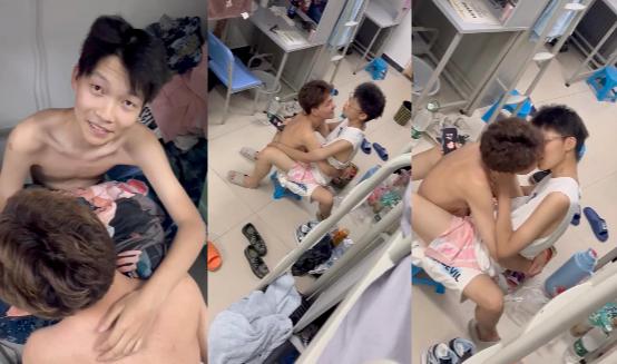 汕头一中高三男同【刘璨恺】和高二男生在宿舍做爱被抓现场十分炸裂